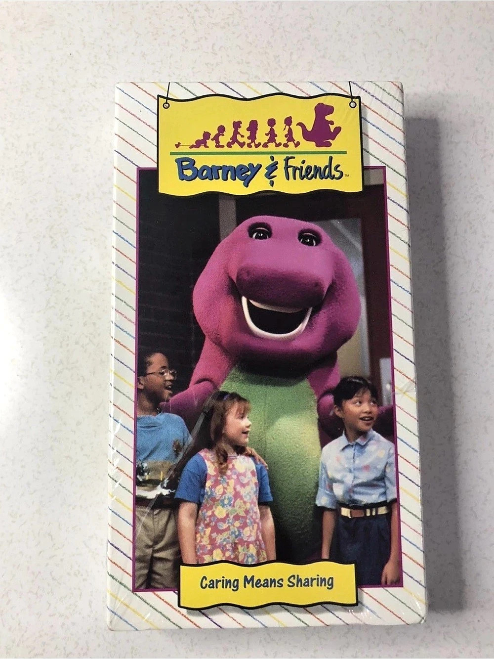 Barney & Friends: Caring Means Sharing VHS Tape 1992  Lyons Group Rare New